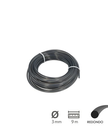 Hilo Nylon Redondo Profesional 3,0mm (Rollo 9mt.)