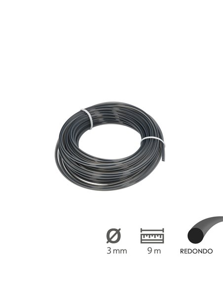 Hilo Nylon Redondo Profesional 3,0mm (Rollo 9mt.)