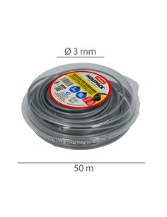 Hilo Nylon/Aluminio Redondo Profesional 3,0mm (Rollo 50mt.) 2