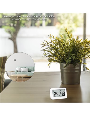 Termometro Digital Con Indicador Humedad