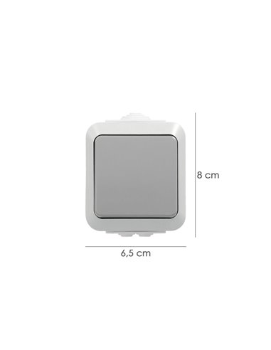 Interruptor Conmutador Con Tapa Simple