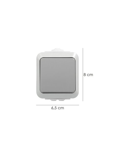 Interruptor Conmutador Con Tapa Simple
