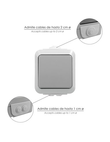 Interruptor Conmutador Con Tapa Simple