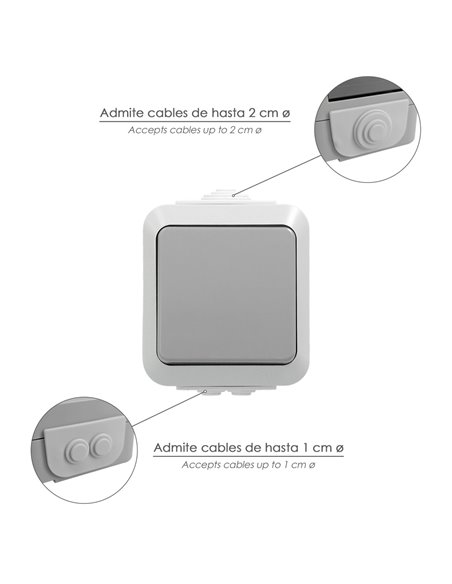 Interruptor Conmutador Con Tapa Simple