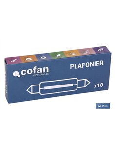 LÁMPARA PLAFONIER C10W (11X31mm) 12V venta unitaria 2