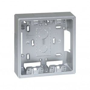 Base caixa saliente para kit 2 módulos de alumínio SIMON 51050002-033