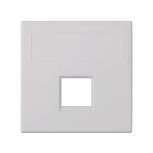 Placa plana de voz e dados SG R&M 1 módulo branco SIMON 50020185-030