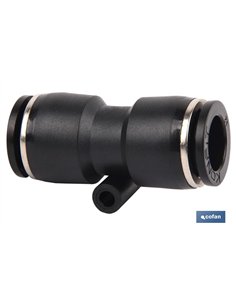 EMPALME RAPIDO RECTO PLASTICO T-10 Venta unitaria
