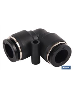 EMPALME RAPIDO CODO PLASTICO T-12 Venta unitaria