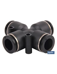 EMPALME RAPIDO FORMA CRUZ M-4 Venta unitaria