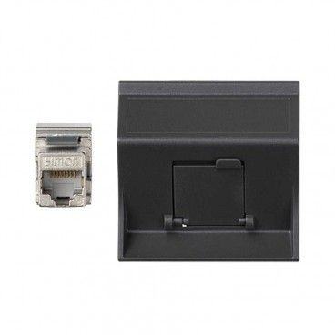 Placa vd inclinada cg con 1 cat6f grafit SIMON 50003081-038