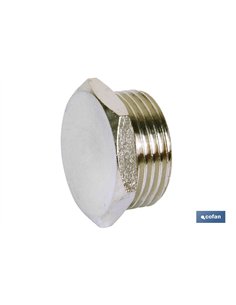 TAPON HEX. ROSCA MACHO R-1/8 Venta unitaria