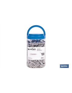 TACO NYLON PA-6 M-8X40 BOTE DE 500 UDS.