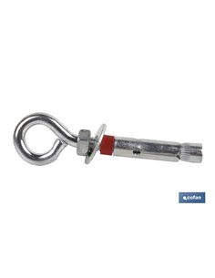 ANCLAJE METALICO C/ARGOLLA 12/16X80 Venta unitaria