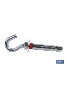 ANCLAJE METALICO C/GANCHO 6/8X45 Venta unitaria