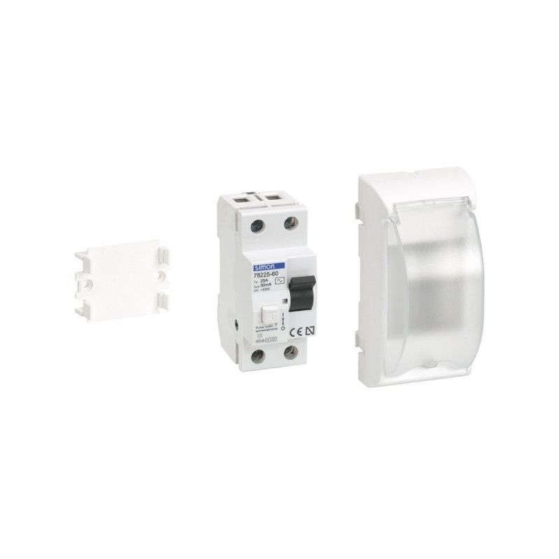 Placa com diferencial 30ma caixa branca SIMON 50012075-030