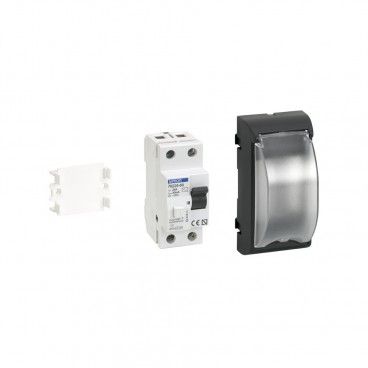 Placa com caixa diferencial 30ma grafite SIMON 50012075-038