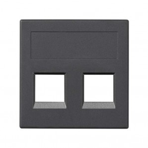 Placa vd plana sg nexans 2 mod grafito SIMON 50018189-038