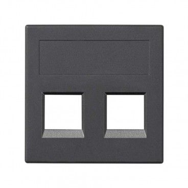 Placa vd plana sg nexans 2 mod grafito SIMON 50018189-038