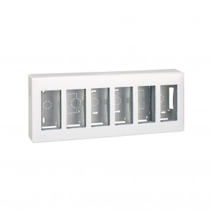 Caja s500 superfície 6 módulos blanco SIMON 51000006-030