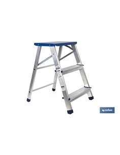 TABURETE ALUMINIO 3 PELDAÑOS Y 0,67 M ALTURA