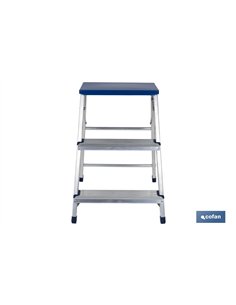 TABURETE ALUMINIO 3 PELDAÑOS Y 0,67 M ALTURA 2