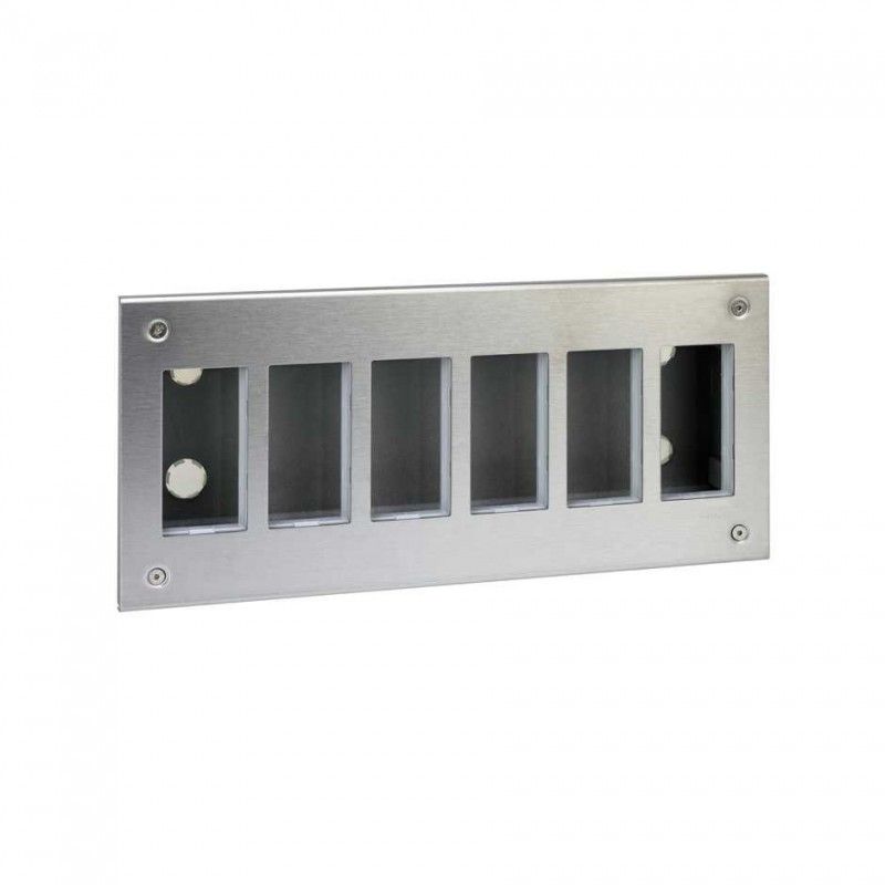 Caja metálica de empotrar 6 módulos SIMON 51000116-036