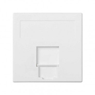 Placa plana de voz e dados cg infra+ 1 módulo branco SIMON 50015085-030