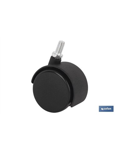 RUEDA PLASTIC Ø40MM TORNILLO 8X15 Venta unitaria
