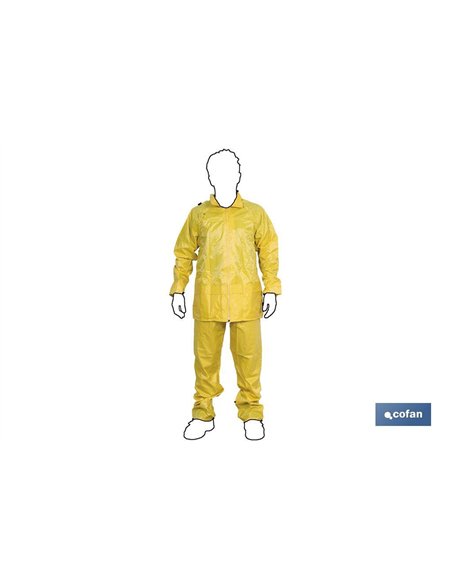 TRAJE AGUA AMARILLO POLIESTER/PVC TALLA M