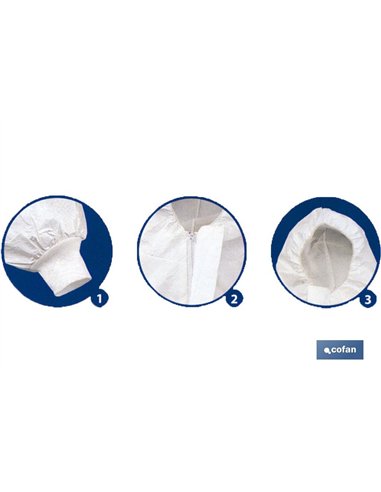 BUZO CON CAPUCHA TIPO 4, 5 Y 6 AZUL TALLA L