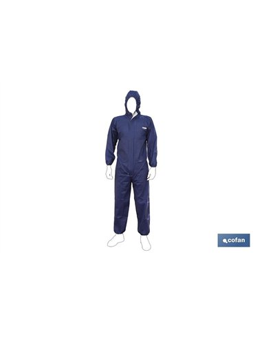 BUZO CON CAPUCHA TIPO 4, 5 Y 6 AZUL TALLA XXL