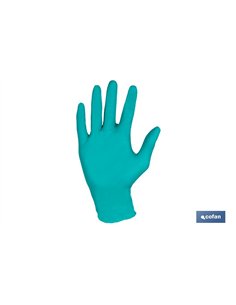 CAJA 100 UDS. GUANTES NITRILO VERDE COFAN PROTECCION FITOSANITARIOS T-M