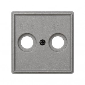 Tapa toma tv-sat gris esmeril s.27 scudo SIMON 2705097-063