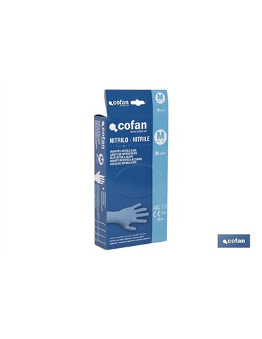 CAJA 30 UNDS. GUANTES NITRILO T-M