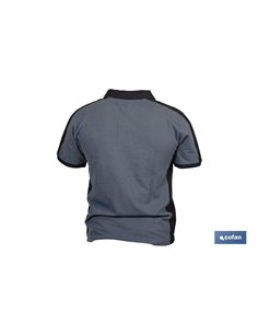 POLO BALDER ELASTANO 210 G/M2 GRIS OSCURO-NEGRO TALLA S 2