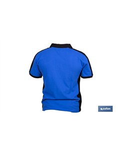 POLO FREYJA ELASTANO 210 G/M2 AZUL-NEGRO TALLA S 2