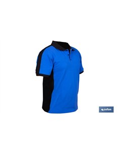 POLO FREYJA ELASTANO 210 G/M2 AZUL-NEGRO TALLA XL