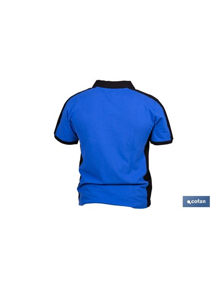 POLO FREYJA ELASTANO 210 G/M2 AZUL-NEGRO TALLA XL