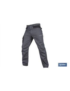 PANTALÓN DE TRABAJO LOKI ELASTANO 215 G/M2 GRIS ANTRACITA TALLA 46