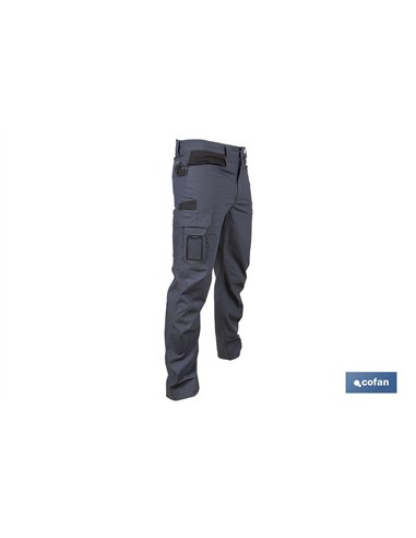 PANTALÓN DE TRABAJO LOKI ELASTANO 215 G/M2 GRIS ANTRACITA TALLA 46