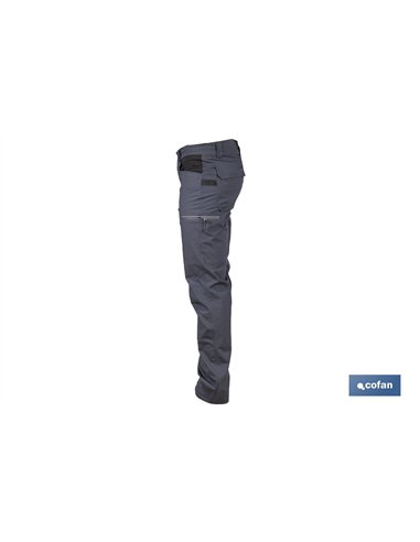 PANTALÓN DE TRABAJO LOKI ELASTANO 215 G/M2 GRIS ANTRACITA TALLA 58