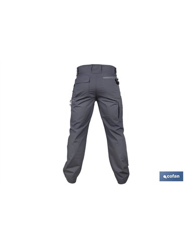 PANTALÓN DE TRABAJO LOKI ELASTANO 215 G/M2 GRIS ANTRACITA TALLA 58