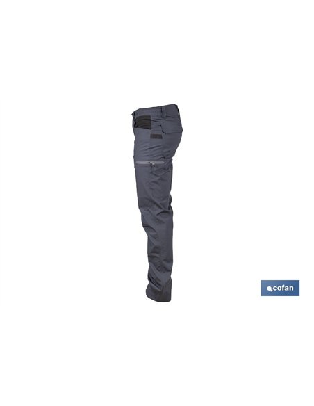 PANTALÓN DE TRABAJO LOKI ELASTANO 215 G/M2 GRIS ANTRACITA TALLA 60