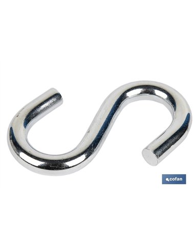 GANCHO EN S ZINCADO M-7 Venta unitaria