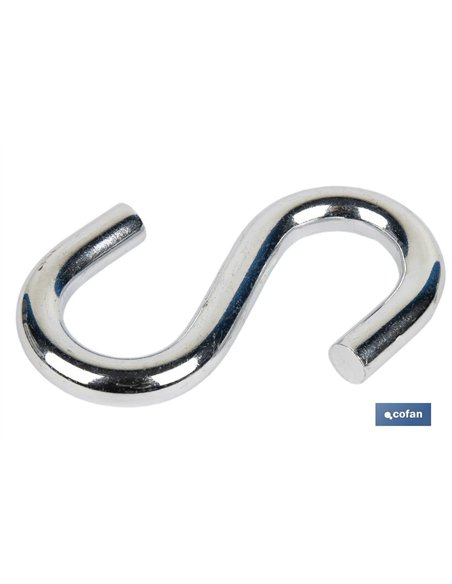 GANCHO EN S ZINCADO M-7 Venta unitaria