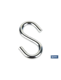 GANCHO EN S ZINCADO M-8 Venta unitaria