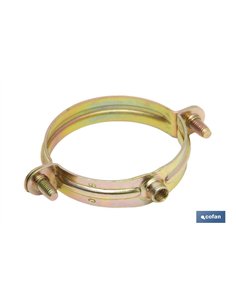ABRAZADERA METALICA M-6 PARA TUBO  63MM. Venta unitaria