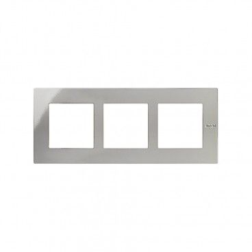 Cadre 3 pièces chrome s. 27 scudo SIMON 2705630-124
