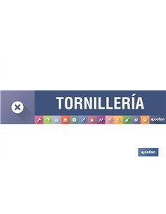SEÑALETICA IMANTADA PARA EXPOSITOR 975 x 200 mm - TORNILLERIA